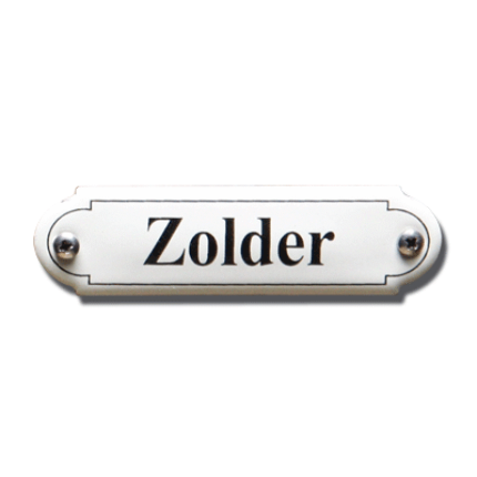 NP-KS-R1-29 TopEmaille Crème deurbordje 'Zolder' gebold klassiek 80x22mm