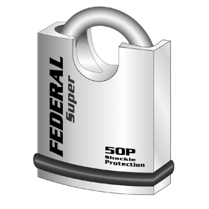 Federal F50P veiligheidshangslot FP-serie 50 mm