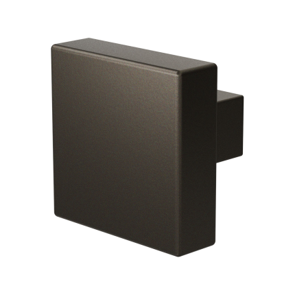 GPF vierkante deurknop Dark blend 53x53x16 mm, draaibaar