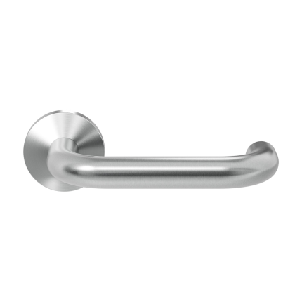 GPF1005.00 Hoa deurkruk op ronde rozet RVS, 50x8mm