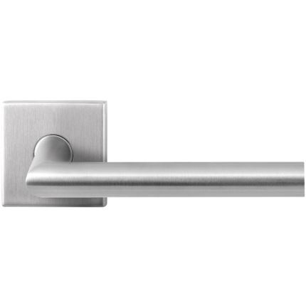 GPF1016.02 deurkruk op vierkante rozet, 50x50x8mm Toi paar rvs