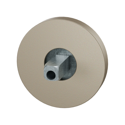 GPF1100.A4.0400 rozet 50x8mm Champagne blend met vastgelaste knopvastzetter
