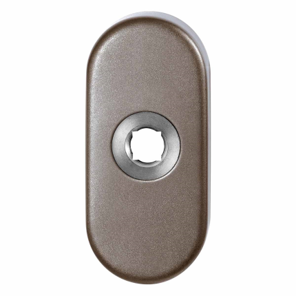 GPF1104.A3 L rozet ovaal 70x32x10 mm Mocca blend links draaiend