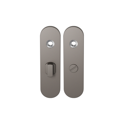 GPF1110.A3 kortschild afgerond WC57/5 grote knop Mocca blend
