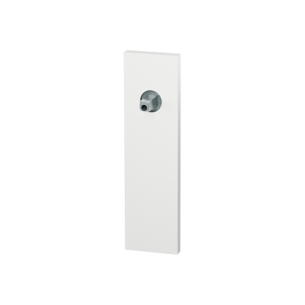 GPF1115.62 kortschild rechthoekig wit met vastgelaste knopvastzetter