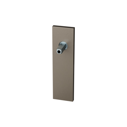 GPF1115.A3.411 kortschild rechthoekig BB72 Mocca blend met vastgelaste knopvastzetter