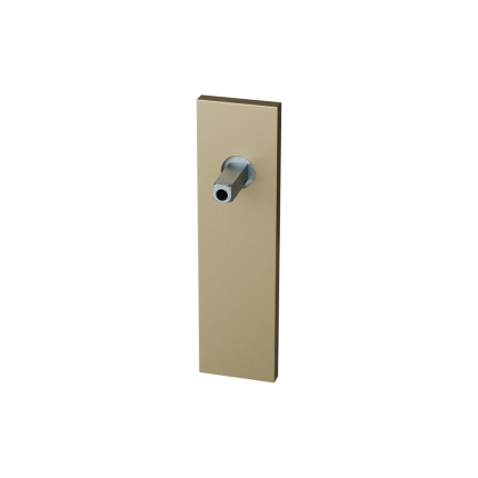 GPF1115.A4.432 kortschild rechthoekig PC55 Champagne blend met vastgelaste knopvastzetter