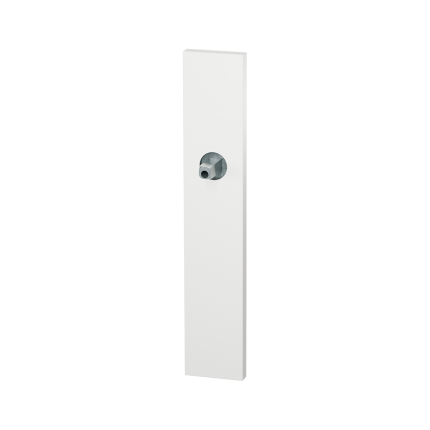 GPF1125.62.442 langschild rechthoekig PC72 wit met vastgelaste knopvastzetter