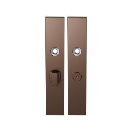 GPF1125.A2 langschild rechthoekig WC55/8 grote knop Bronze blend