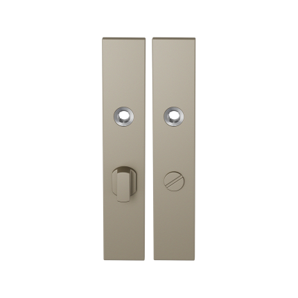 GPF1125.A4 langschild rechthoekig WC63/8 grote knop Champagne blend