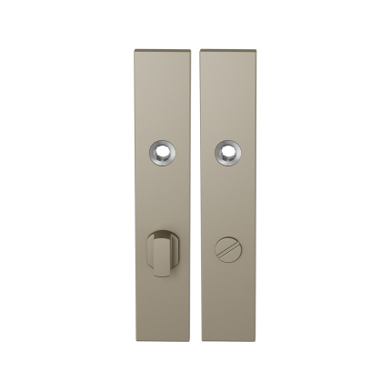 GPF1125.A4 langschild rechthoekig WC72/8 grote knop Champagne blend