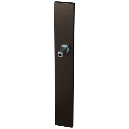 GPF1175.A1 langschild XL rechthoekig Dark blend met vastgelaste knopvastzetter