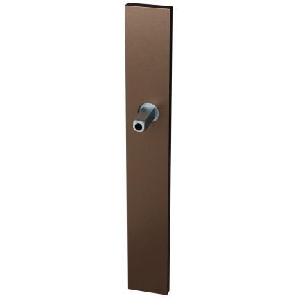 GPF1175.A2.401 langschild XL rechthoekig BB56 Bronze blend met vastgelaste knopvastzetter