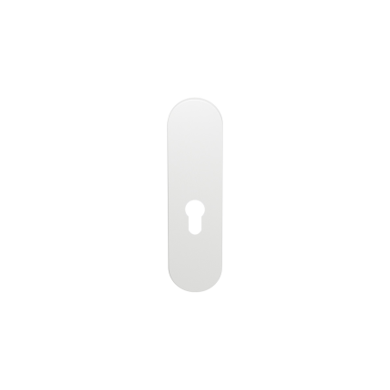 GPF1210.62L/R kortschild afgerond PC55 zonder krukgat links-/ rechtsdraaiend wit
