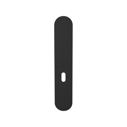 GPF1220.61L/R langschild afgerond BB56 zonder krukgat links-/ rechtsdraaiend zwart