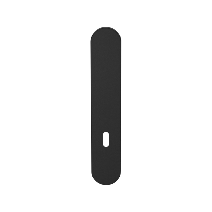 GPF1220.61L/R langschild afgerond BB72 zonder krukgat links-/ rechtsdraaiend zwart