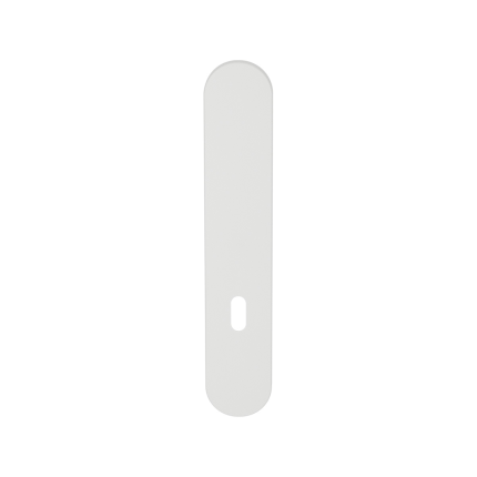 GPF1220.62L/R langschild afgerond BB72 zonder krukgat links-/ rechtsdraaiend wit