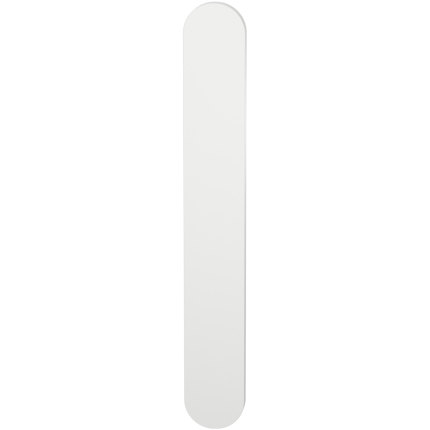 GPF1270.62L/R langschild XL afgerond PC55 zonder krukgat links-/ rechtsdraaiend wit