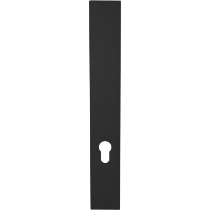 GPF1275.61L/R langschild XL rechthoekig PC72 zonder krukgat links-/ rechtsdraaiend zwart