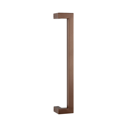 GPF13 deurgreep verkropt 22x22x400mm hoogte 60mm Bronze blend