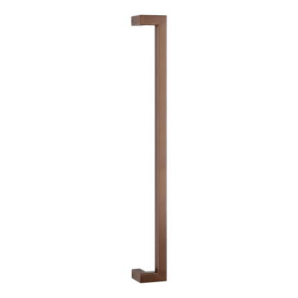 GPF13 deurgreep verkropt 22x22x600mm hoogte 60mm Bronze blend