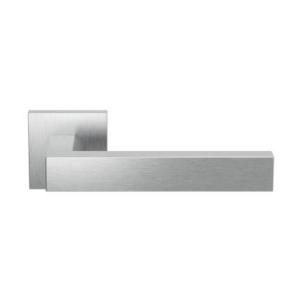GPF1304.09.02 Tapu deurkruk op vierkante rozet RVS, 50x8mm