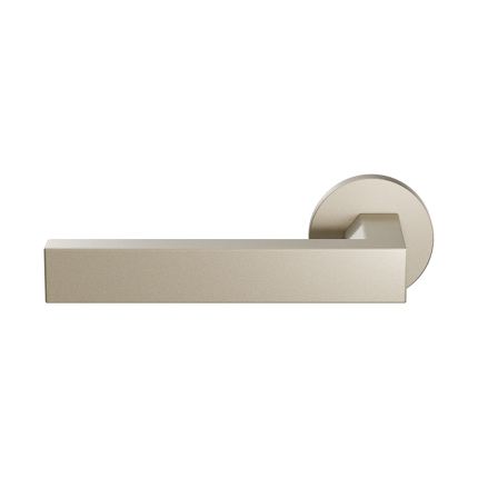 GPF1304.A4.00L/R Champagne blend deurkruk Tapu op ronde rozet, links-/ rechtswijzend