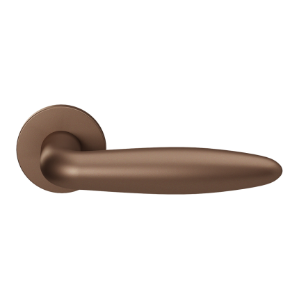 GPF135VRA2 Bronze Blend Sigaar model deurkruk op rozet 53x6mm rechtswijzend