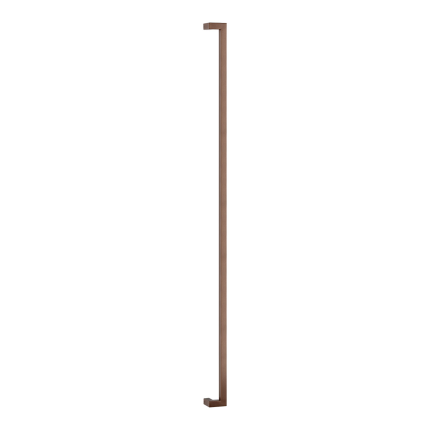 GPF14 deurgreep verkropt 30x30x2000mm hoogte 60mm Bronze blend