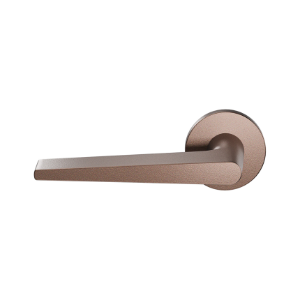 GPF2060.A2.00L/R Bronze blend deurkruk Piko op ronde rozet, links-/rechtswijzend