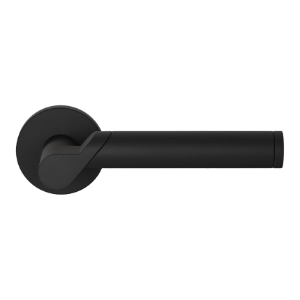 GPF3025.61-00 zwart deurkruk Horo op ronde rozet