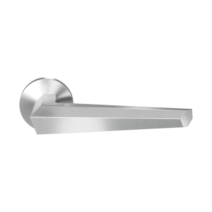 GPF3112.09.00 Rua deurkruk op ronde rozet RVS, 50x8mm