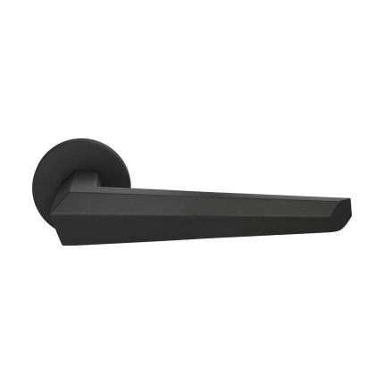 GPF3112.61.00 Rua deurkruk op ronde rozet zwart, 50x8mm