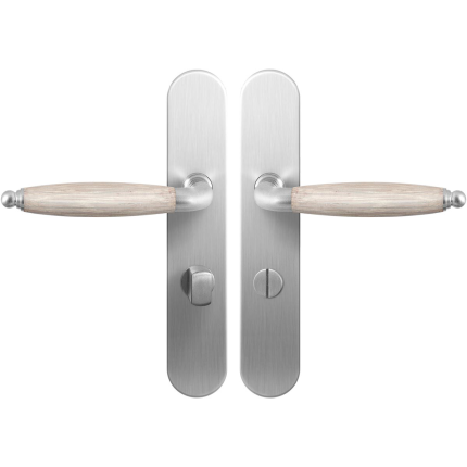 GPF4343.20 Ika XL deurkruk op langschild WC63/8 normale knop