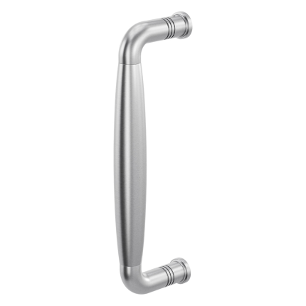 GPF4946.09C deurgreep Ika gebogen 207x63/191mm RVS geborsteld