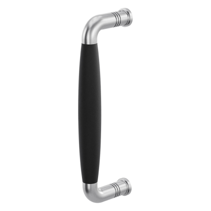 GPF4952.09C deurgreep Ika RVS geborsteld/zwart gebogen 207x63/191mm