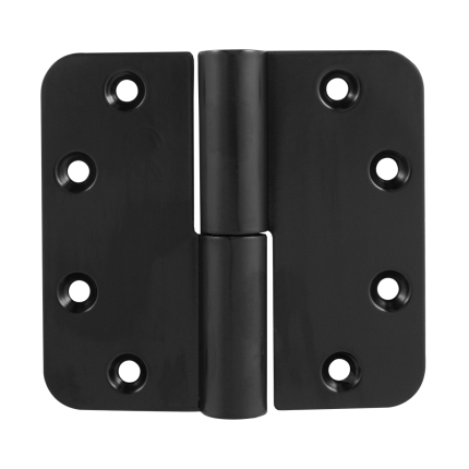 GPF6351.60 paumelle 89x96 mm DIN rechts ronde hoek smeedijzer zwart