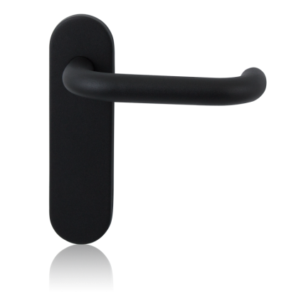 GPF8205.10 Hoa deurkruk op kortschild zwart blind