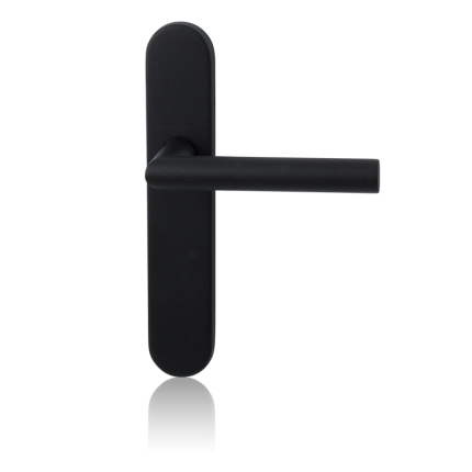 GPF8210.20R Toi deurkruk op langschild zwart rechtswijzend blind