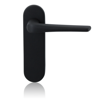 GPF8230.10 Tiki deurkruk op kortschild zwart blind