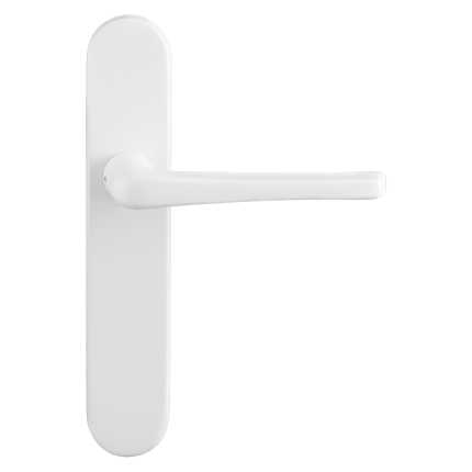 GPF8232.60 Tiki deurkruk op langschild wit blind