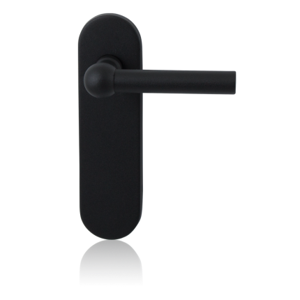 GPF8235.10 Hipi deurkruk op kortschild zwart blind