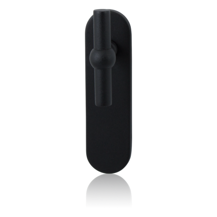 GPF8240.10 Hipi deurkruk op kortschild zwart PC72