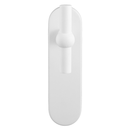 GPF8242.50 Hipi deurkruk op kortschild wit blind