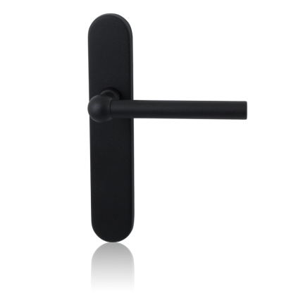 GPF8245.20R Hipi deurkruk op langschild zwart rechtswijzend PC72