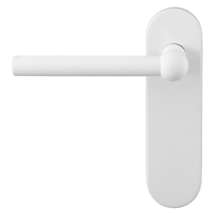 GPF8247.50L Hipi deurkruk op kortschild wit linkswijzend blind