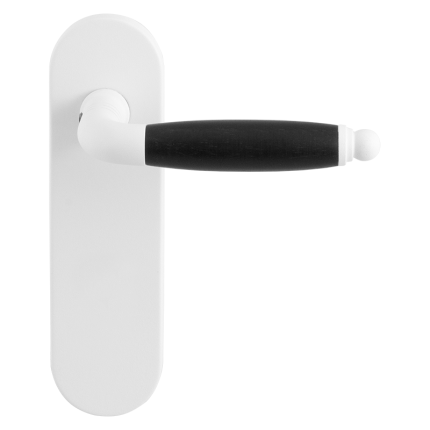 GPF8262.50 Ika deurkruk op kortschild wit blind