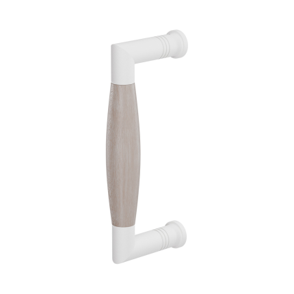 GPF8300.62B deurgreep Ika wit/eiken whitewash haaks 157x62/141mm