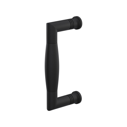 GPF8305.61A deurgreep Ika haaks 130x60/114mm zwart 