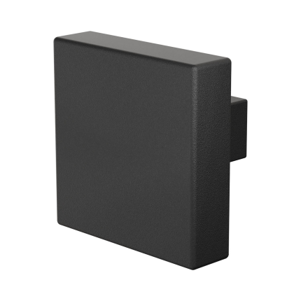GPF8950.61 Zwart vierkante knop 60x60x16mm draaibaar